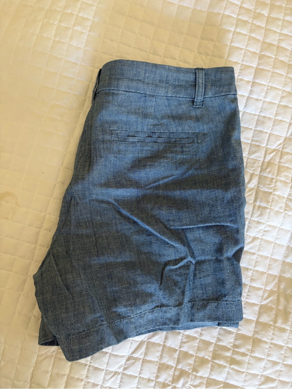 J. Crew Women’s Chambray Shorts - Light Blue - Picture 3 of 4